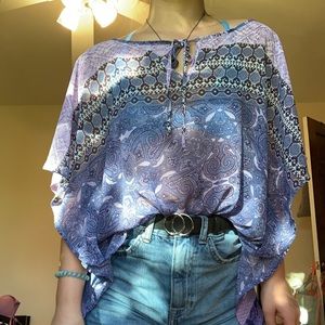 NWT NY&C sheer tunic